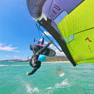 wing foiling ocean jump