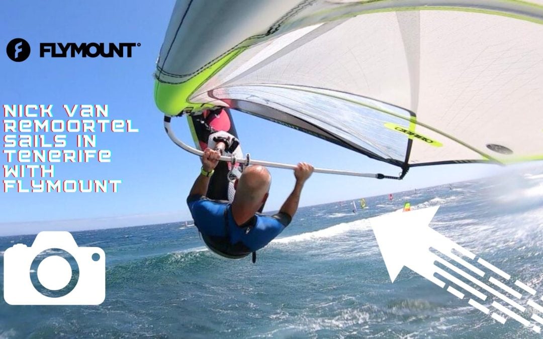 Nick Van Remoortel sails in Tenerife with Flymount.